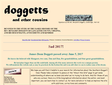 Tablet Screenshot of doggettfam.org